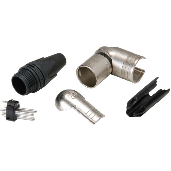 Main product image for Neutrik NC3MRX XLR Right Angle Male Nickel 092-025
